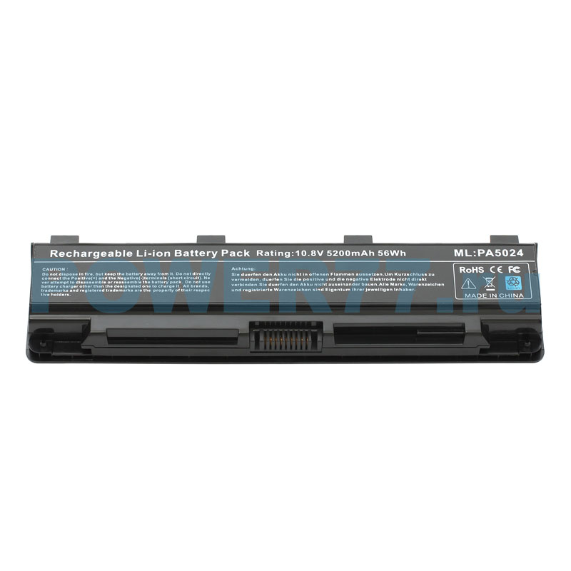 Аккумулятор PA5024U для Toshiba Satellite L800/L805/L830/L835/L840/L845/L850/L855/L870/L875, C800/C840/C850/C870 (5200 mAh)