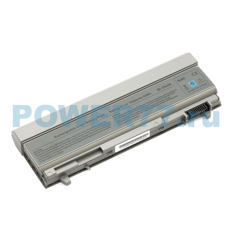 Аккумулятор для Dell Latitude E6400/E6500/E8400, Precision M4400/M4500/M6400/M6500, повышенной емкости (7800 mAh)